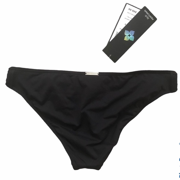 NWT BCBGMaxAzria sexy black bikini top & bottoms S - Picture 9 of 14